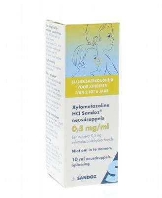 Sandoz Xylometazoline 0.5mg/ml druppels