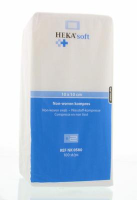 Heka Soft Non-woven kompres 10 x 10cm niet steriel 8 lagen