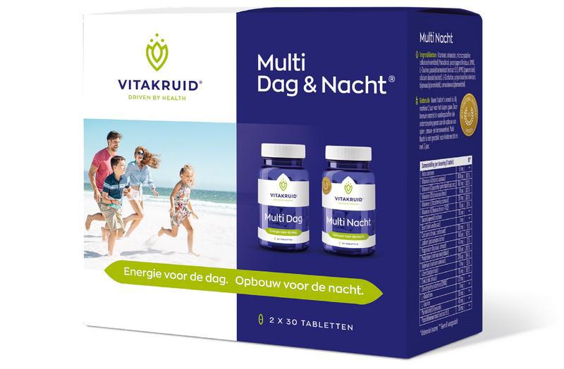 Vitakruid Multi Dag & Nacht 100% Vegan 2 x 30