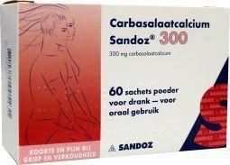 Sandoz carbasa calcium 300mg sandoz 60st