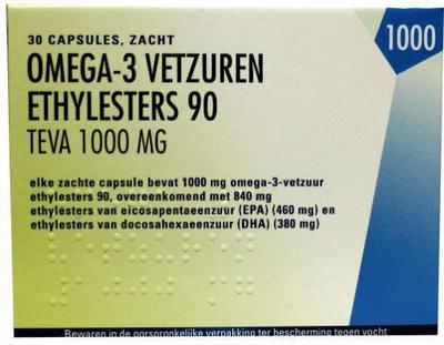 Teva omega 3 1000mg ethylesters 90 30cap