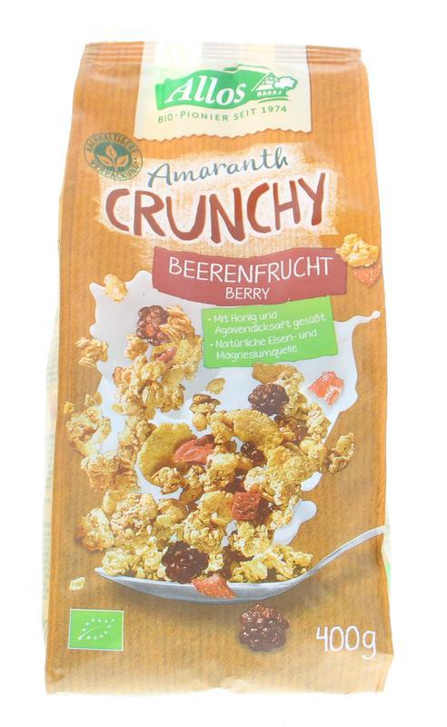 Crunchy amarant rode vruchten bio