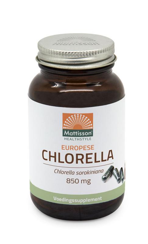 Europese chlorella capsules 775mg bio