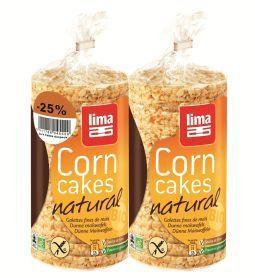 Merkloos lima duopack ronde wafel+stick 2x120g