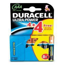 Duracell ultra p aaa 4+4 grat# 8st
