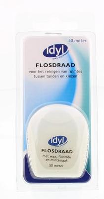 Idyl Flossdraad met wax, fluoride en mintsmaak 50 meter