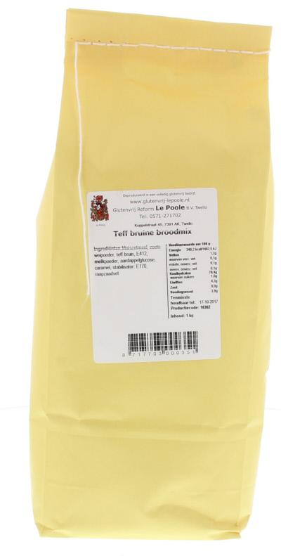 Teff bruine broodmix