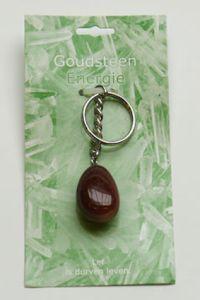 Steengoed sleutelhanger goudsteen # 1st