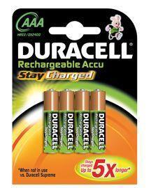 Duracell rechargeable aaa 5xla 4st