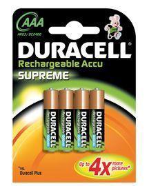 Duracell rechargeable aaa 4xla 4st