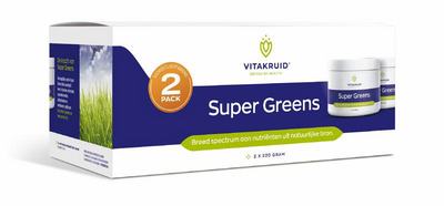 Vitakruid Vitakruid Super Greens 2-Pack oa probiotica & enzymen Vitakruid Vitakruid Super Greens 2-Pack oa probiotica & enzymen