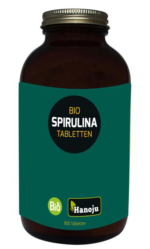 Spirulina 400mg glas flacon bio