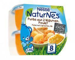 Merkloos naturnes puree met 2 groenten 2x200g