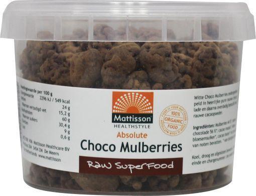 Absolute raw choco mulberries bio