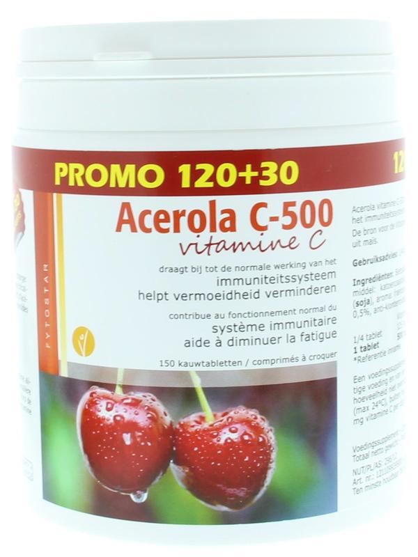 Acerola vitamine C 500 kauwtablet