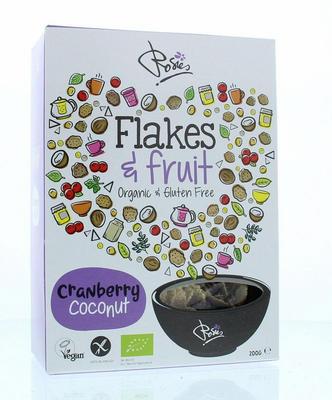 ROSIES GLUTENVR Flakes & fruit cranberry coconut bio