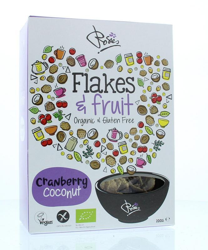 Flakes & fruit cranberry coconut bio