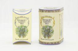 D antan bouquet garni in blik  20st