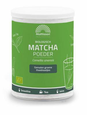 Mattisson Matcha powder poeder green tea bio Mattisson Matcha powder poeder green tea bio
