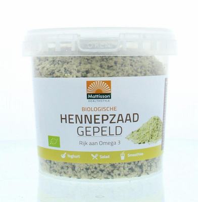 Mattisson Absolute hemp seeds hulled hennepzaad gepeld bio Mattisson Absolute hemp seeds hulled hennepzaad gepeld bio