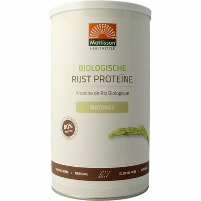 Mattisson Rijst proteine naturel vegan 80% bio Mattisson Rijst proteine naturel vegan 80% bio