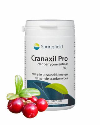 Springfield Cranaxil pro cranberry concentrate 500mg