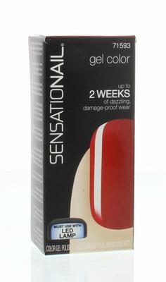 Sensationail Color gel scarlet red