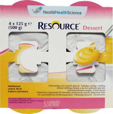 Resource dessert perzik 4pc * 125g