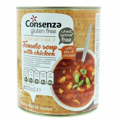CONSENZA Tomatensoep met stukjes kip
