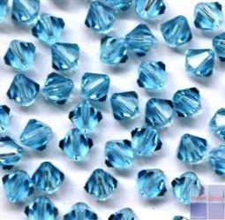 Merkloos kr swarovski 4 mm aquamarine 100st