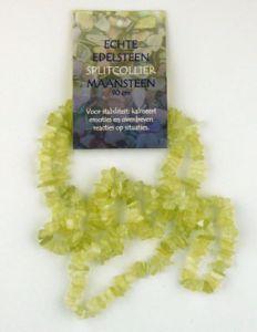 splitcollier 90cm maansteen 1kaart