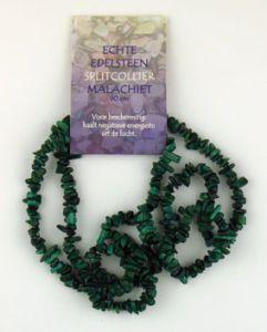 splitcollier 90cm malachiet 1kaart
