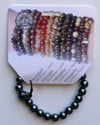 Powerbead armband hematiet