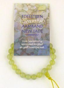 Merkloos powerbead armb new jade 1kaart