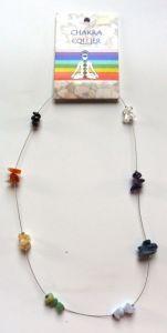 Merkloos chakra collier splitkralen 1kaart
