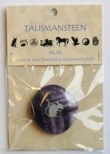 Merkloos talismansteen muis 1kaart
