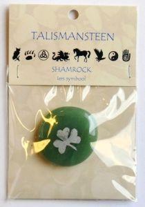 Steengoed talismansteen shamrock # 1kaart