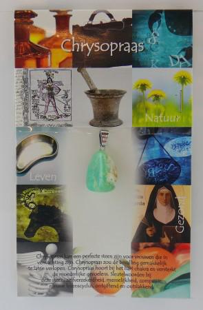 Hanger gezondheidssteen chrysopraas