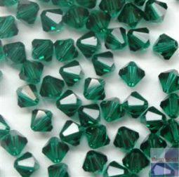 Merkloos kr swarovski 4 mm emerald 100st