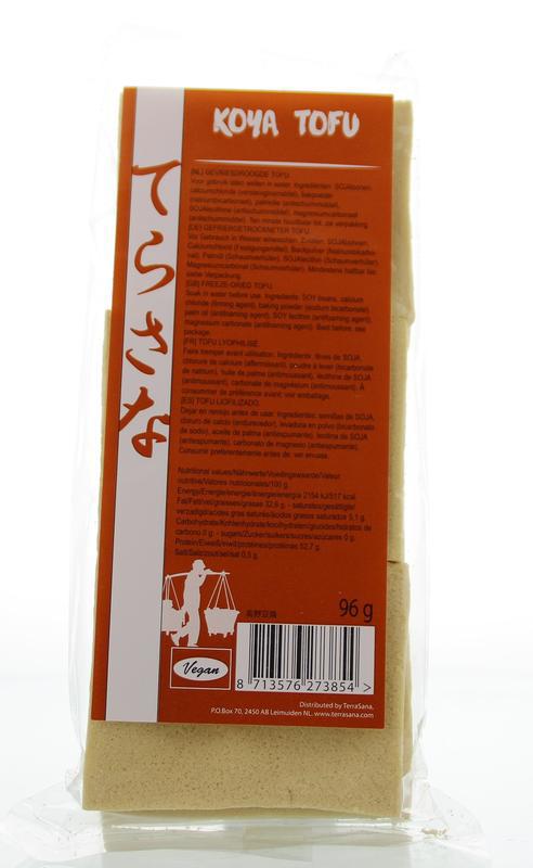 Koya tofu gevriesdroogd