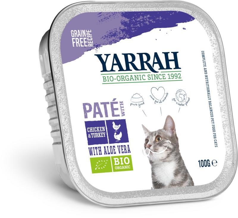 Kattenvoer pate met kip kalkoen en aloe vera bio