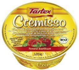 Merkloos tartex cremisso tomaat basilic 120g