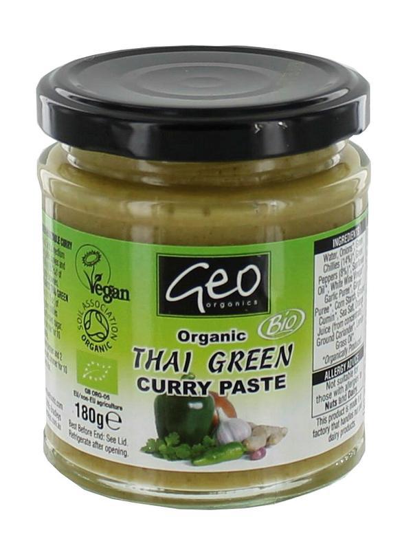 Curry paste thai green bio
