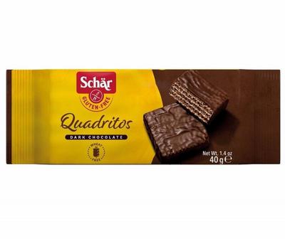 Dr Schar Quadritos cacao wafel glutenvrij