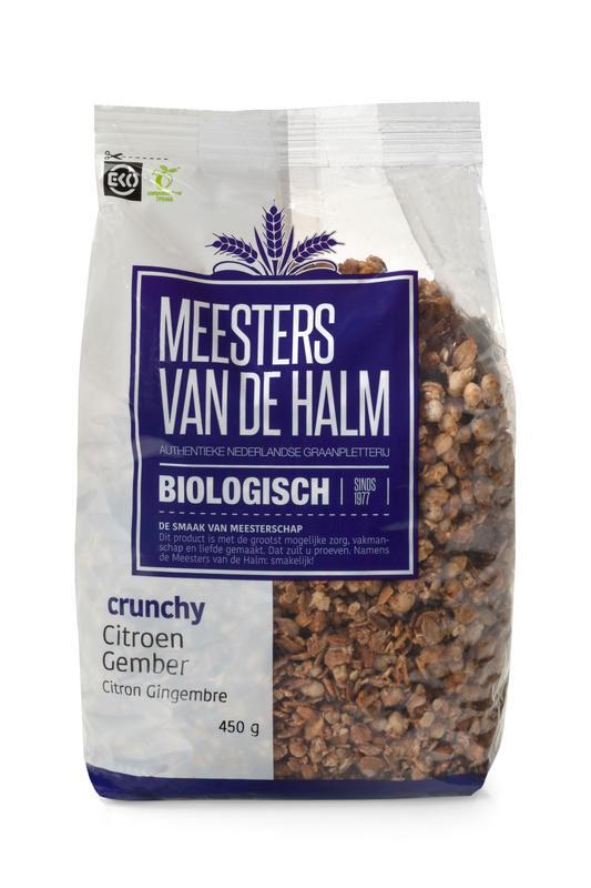 Crunchy citroen/gember bio