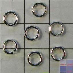 oogje 4mm dik 1 0mm verzilv 100st