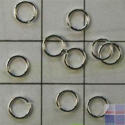 Merkloos oogje 4mm dik 0 6mm verzilv 100st