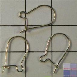 Merkloos oorhaakje gesloten verzilv 100st