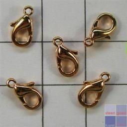 cartierslotje kl goudkleurig 100st