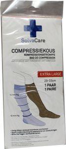 Compressiekous beige XL 29 - 33 cm
